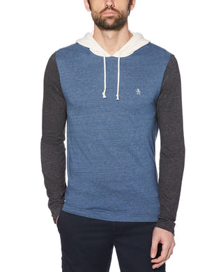 Original Penguin Slim-fit Colorblocked Hoodie Sargasso Sea