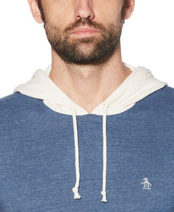 Original Penguin Slim-fit Colorblocked Hoodie Sargasso Sea thumbnail 3