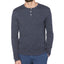 Original Penguin Waffle Henley Long Sleeve T-shirt Dark Sapphire