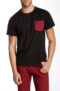 Oxymoron Black Pretty Ugly Pocket Tee thumbnail 1