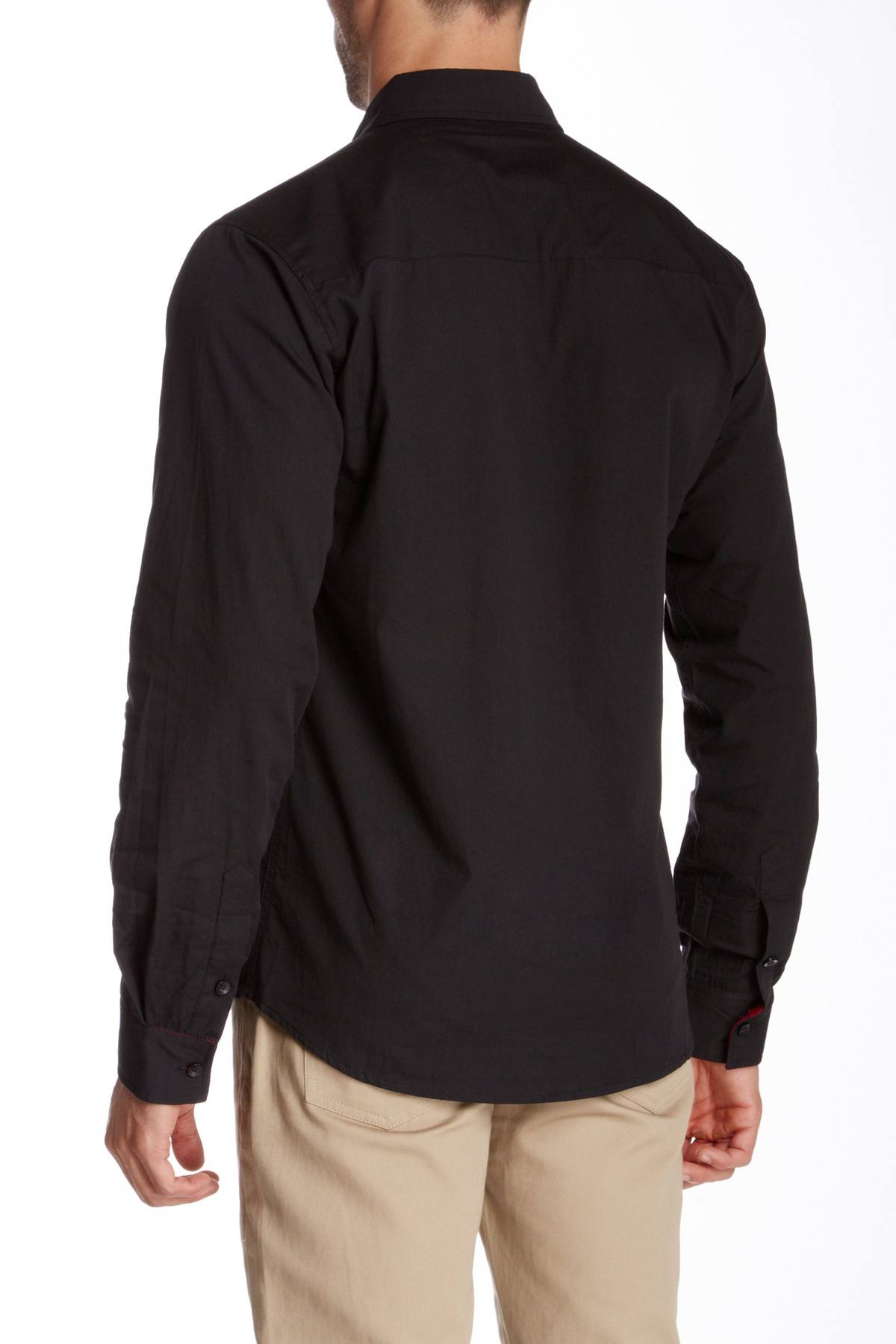 Oxymoron Black True Myth Button-Up
