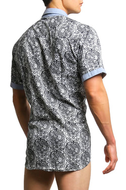 Oxymoron Blue Happily Marrie Button-Up thumbnail 3