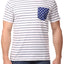 Oxymoron Blue & White Pocket Tee