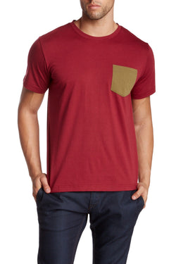 Oxymoron Maroon Pretty Ugly Pocket Tee thumbnail 1