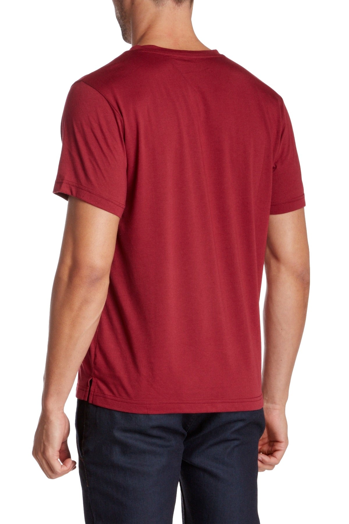 Oxymoron Maroon Pretty Ugly Pocket Tee