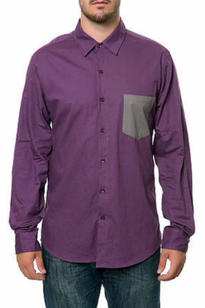 Oxymoron Purple True Myth Button-Up