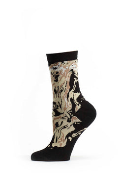 Ozone Black Engrained Swirls Sock thumbnail 2