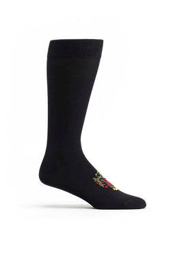 Ozone Black Heraldic Armor Calf Sock thumbnail 1