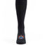 Ozone Black Heraldic Cannons Calf Sock