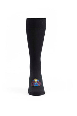 Ozone Black Heraldic Lion Calf Sock thumbnail 2