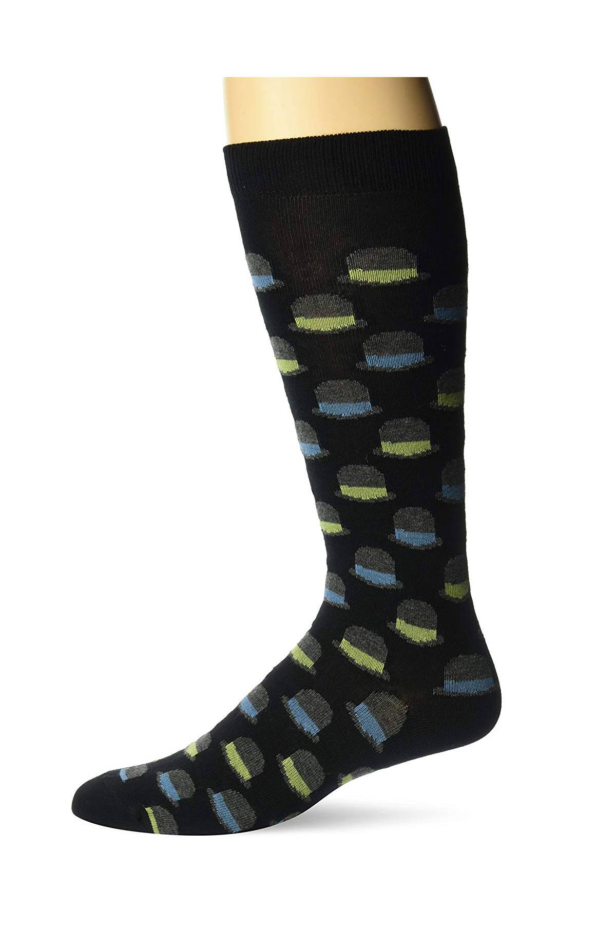 Ozone Black Magritte Calf Sock