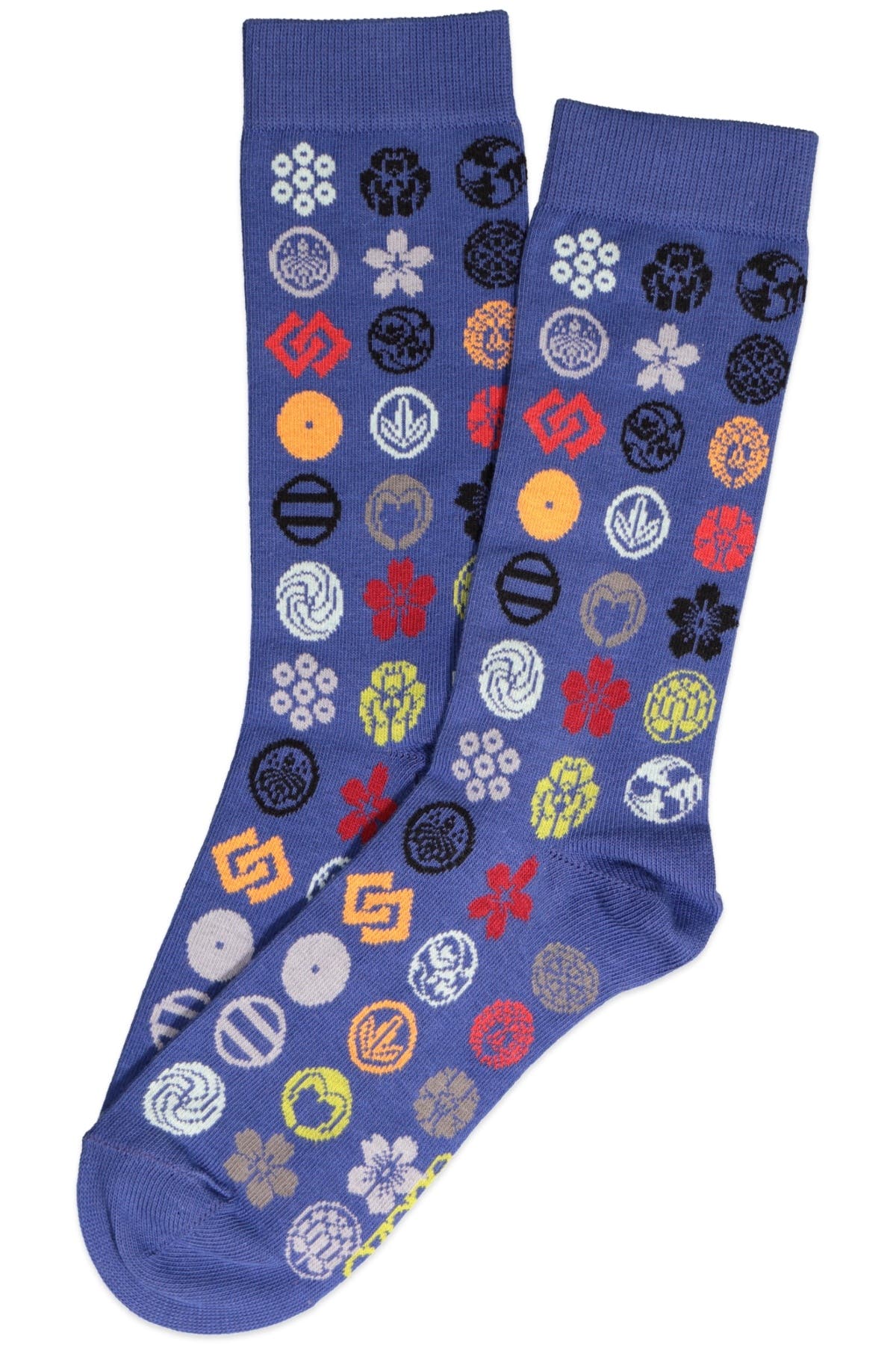 Ozone Blue Emblem Dots Crew Sock