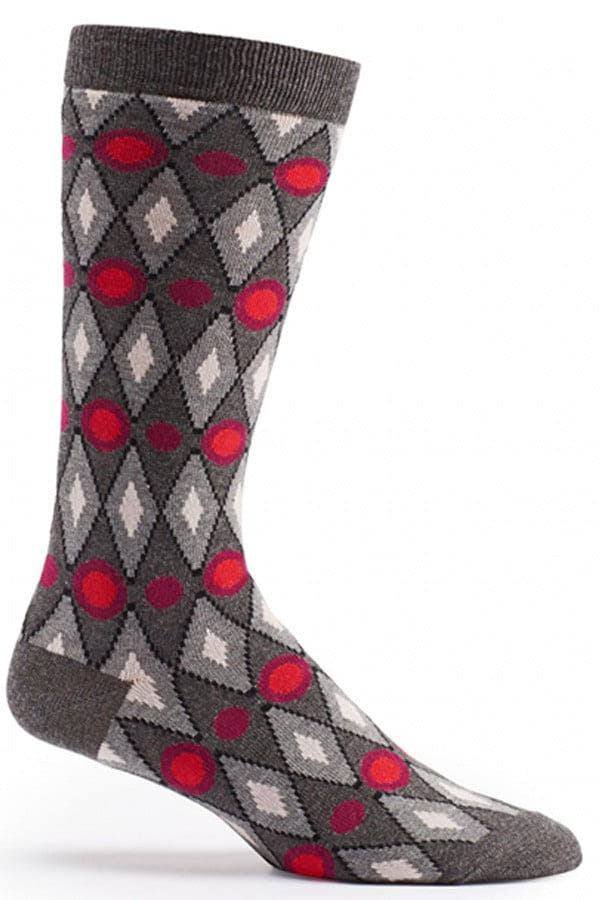 Ozone Grey Decogyle Calf Sock