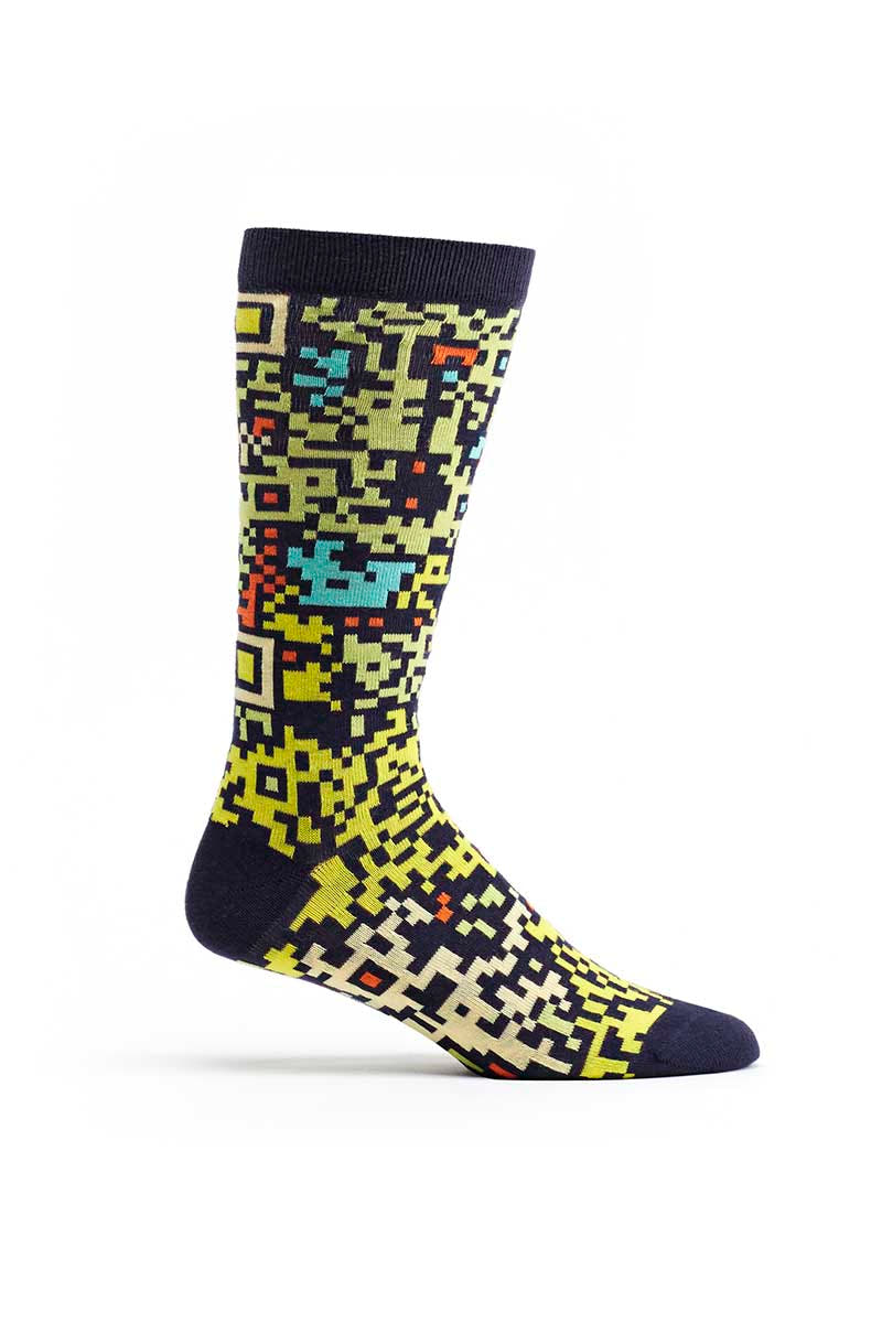 Ozone Navy Camo Code Calf Sock