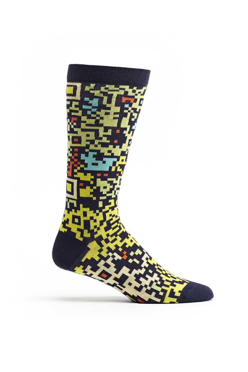 Ozone Navy Camo Code Calf Sock