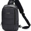 Ozuko Black USB-Charging Crossbody Tablet Backpack-Bag