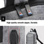 Ozuko Black USB-Charging Crossbody Tablet Backpack-Bag