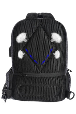 Ozuko Blue USB-Charging Multifunction Crossbody Backpack-Bag thumbnail 2