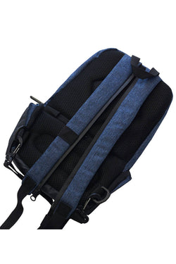 Ozuko Blue USB-Charging Multifunction Crossbody Backpack-Bag thumbnail 4