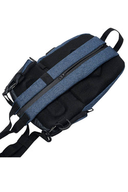 Ozuko Blue USB-Charging Multifunction Crossbody Backpack-Bag thumbnail 3