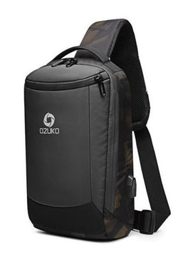 Ozuko Camo Waterproof Crossbody Single Shoulder Bag thumbnail 1