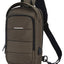 Ozuko Green USB-Charging Crossbody Tablet Backpack-Bag