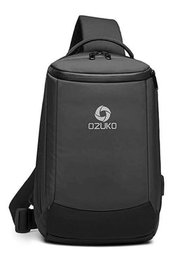 Ozuko Very-Black Waterproof Crossbody Single Shoulder Bag thumbnail 1