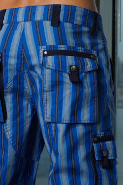 P.O.V. Blue Stripe Bermuda Short thumbnail 2