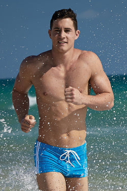 P.O.V. Royal Blue Safety Square-Cut Swim Trunk thumbnail 2