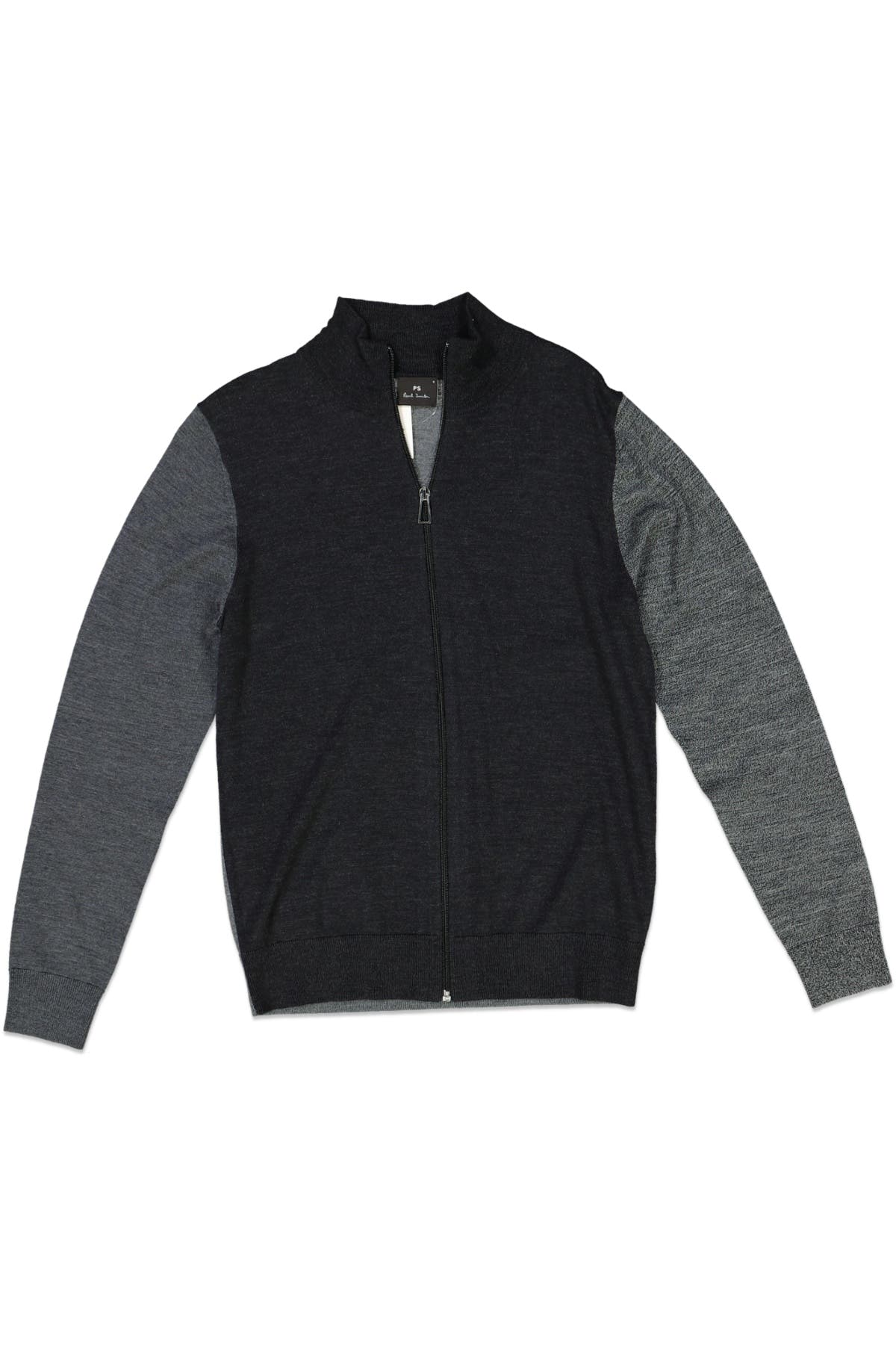PAUL SMITH COLOR BLOCK ZIP DARK GRAY