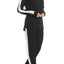 PJ Salvage Black Cable-Trim Long-Sleeve Top