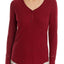 PJ Salvage Burgundy Long-Sleeve Modal Ribality Top