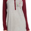 PJ Salvage Heather-Grey Skulls/Roses Sleep-Shirt