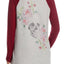 PJ Salvage Heather-Grey Skulls/Roses Sleep-Shirt