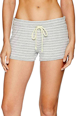 PJ Salvage Heather-Grey Striped Sunshine Days Modal Lounge Short thumbnail 1
