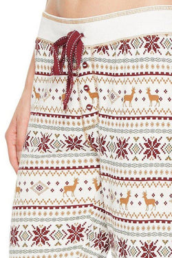 PJ Salvage Ivory/Fair-Isle Lost-in-Wonder Sleep Jogger thumbnail 3