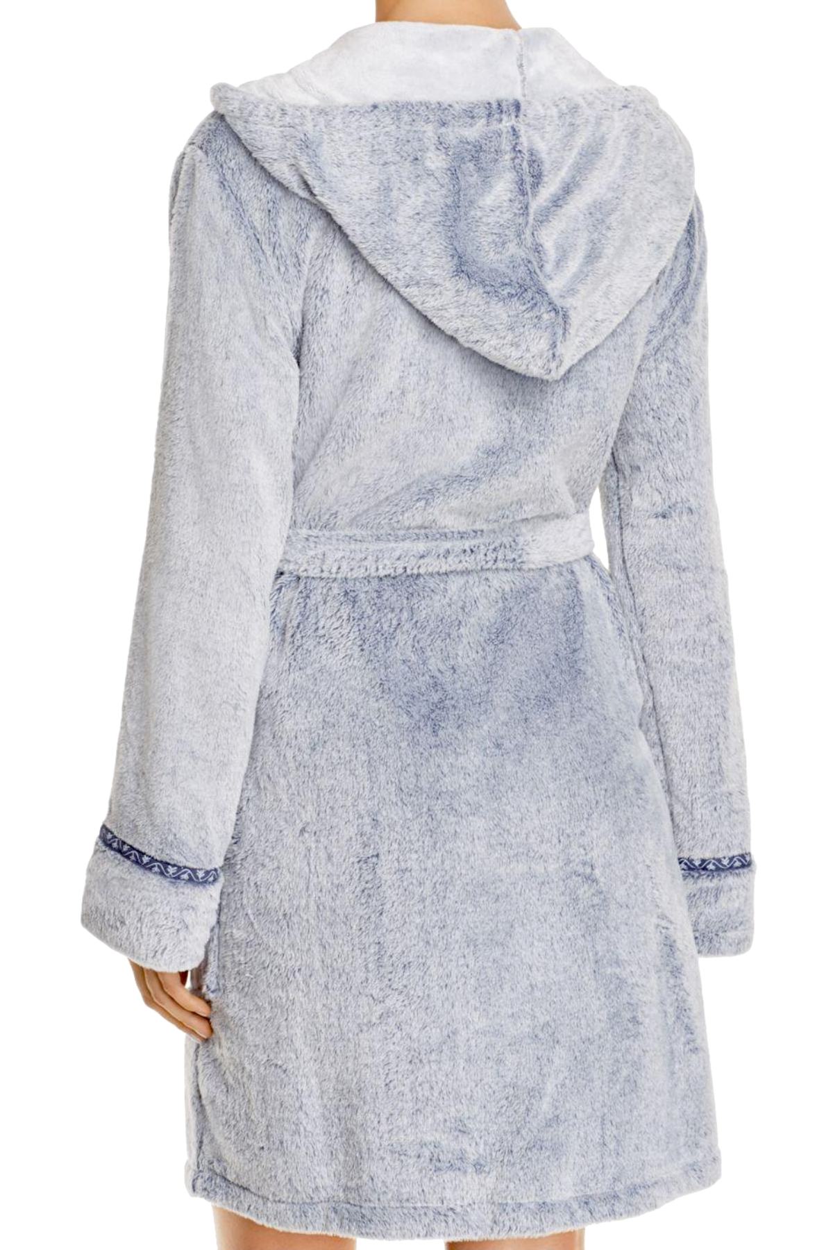 PJ Salvage Navy/Grey Blues-Traveler Faux-Fur Robe