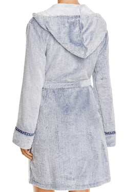 PJ Salvage Navy/Grey Blues-Traveler Faux-Fur Robe thumbnail 4