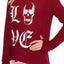 PJ Salvage Wine Love-You-To-Death Lounge Top
