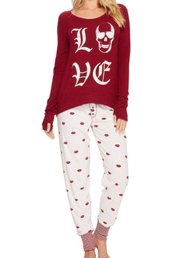 PJ Salvage Wine Love-You-To-Death Lounge Top thumbnail 4