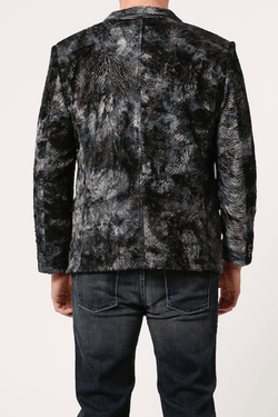 PJC Platini Black Animal Print Blazer thumbnail 2