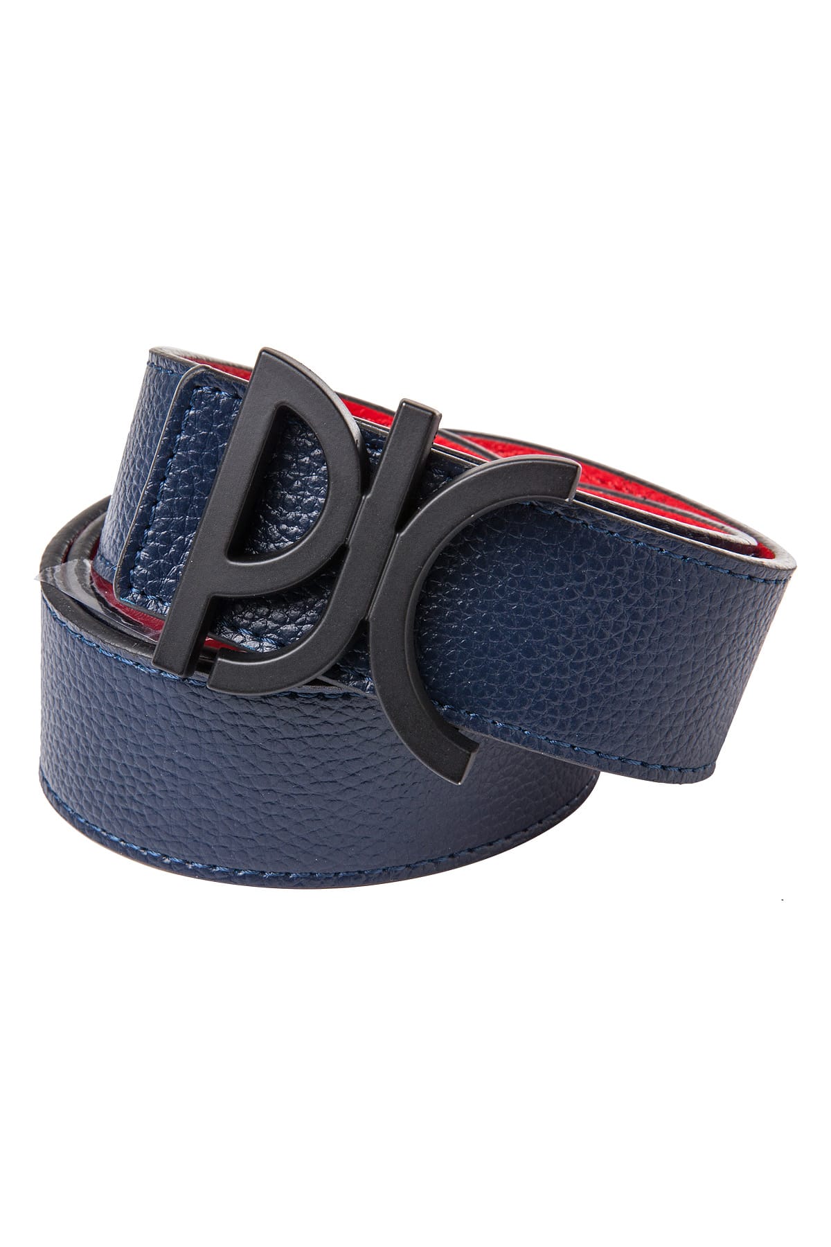 PJC Platini Dark Blue Leather Belt