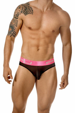 PPÜ Black/Pink Sheer Bikini Brief thumbnail 1
