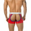 PPÜ Red/Blue Sheer Jock-Trunk