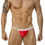 PPÜ Red/White Asymmetrical Thong