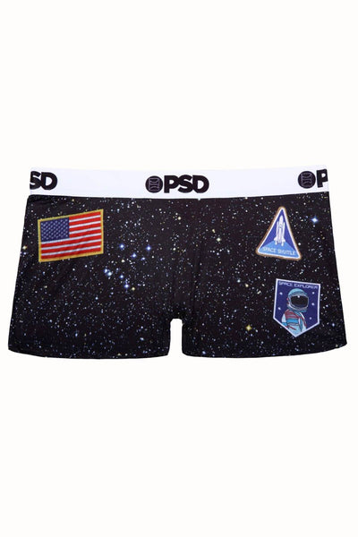 PSD Black Space Camp Boyshort
