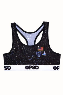 PSD Black Space Camp Sports Bra thumbnail 1