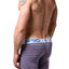 PSD Blue/Multi-Color Striped Merge Boxer Brief