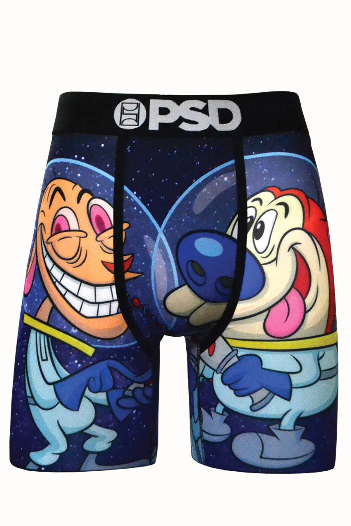 PSD Blue Ren & Stimpy Space Boxer Brief