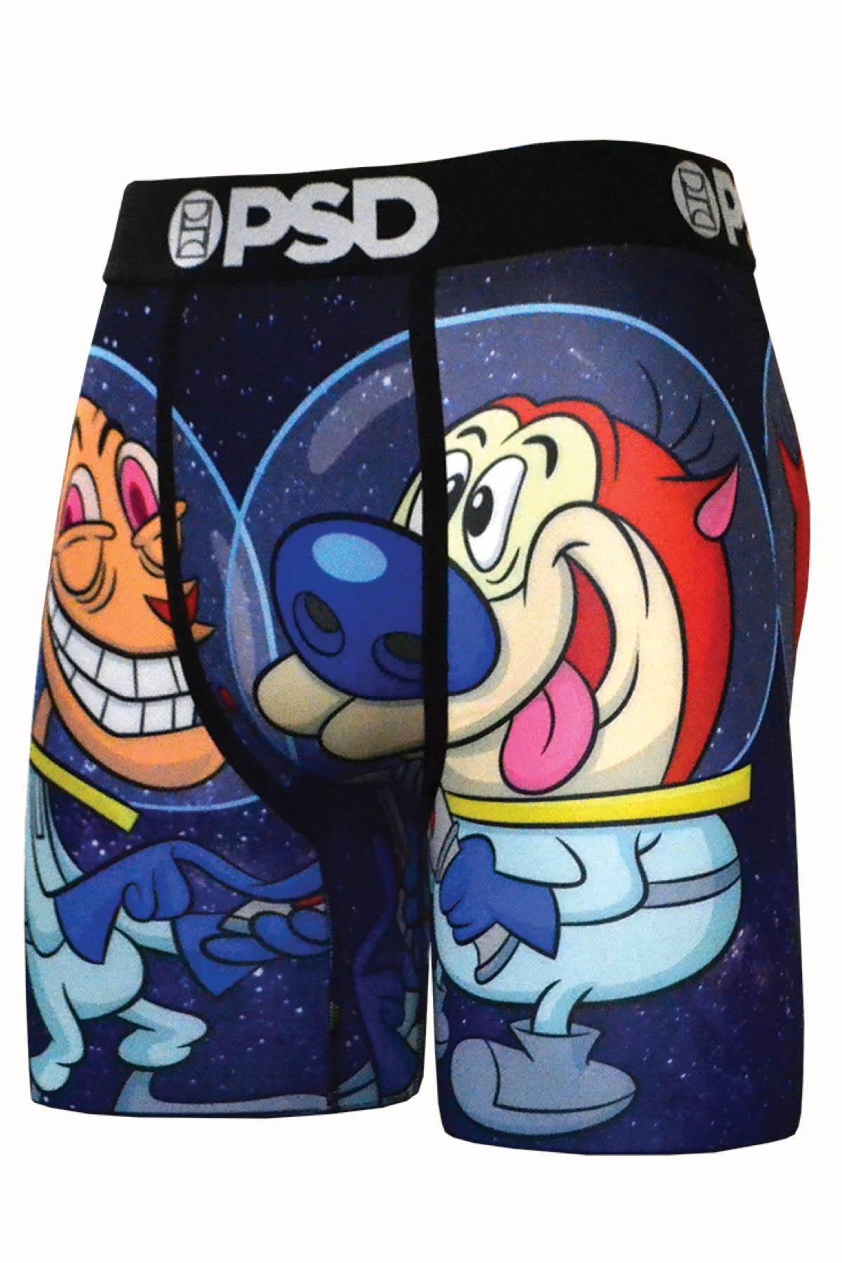 PSD Blue Ren & Stimpy Space Boxer Brief